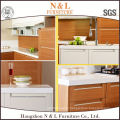 Australia Style American Style 2 Pac Curve Latest Wooden Kitchen Cabinet